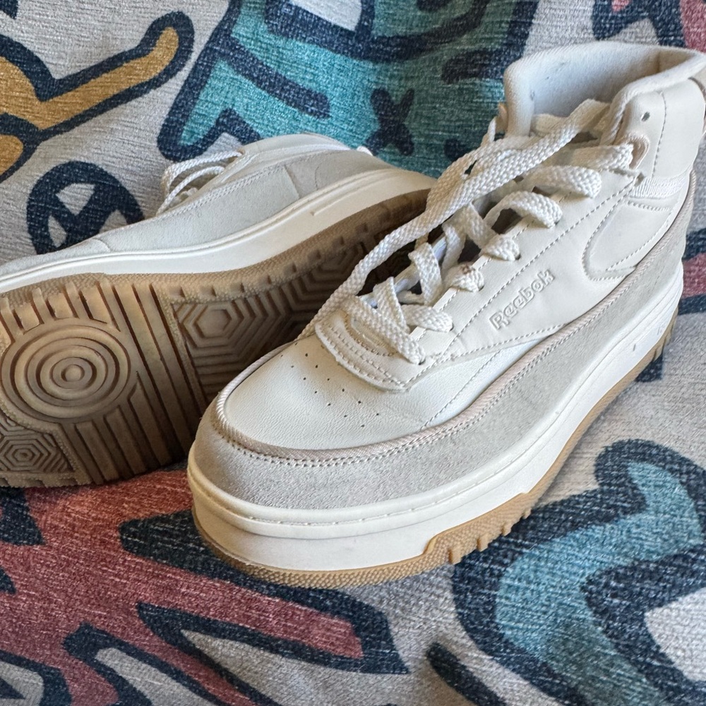 Reebok Cream High-Top Sneakers